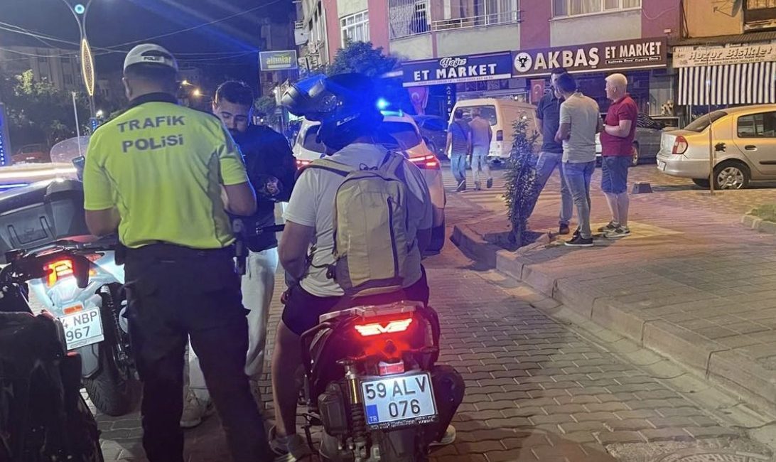 Balıkesir’in Gönen ilçesinde trafik ekipleri tarafından Balya Caddesi ve Plevne