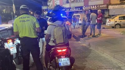 Balıkesir’in Gönen ilçesinde trafik ekipleri tarafından Balya Caddesi ve Plevne