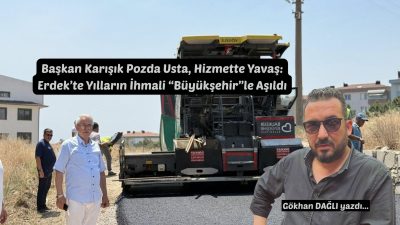 Yıllardır asfalt bekleyen Atlas Caddesi nihayet asfaltla buluştu… Ama kimin
