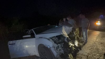 Balıkesir’in Gönen ilçesi Sarıköy yolu üzerinde meydana gelen trafik kazasında