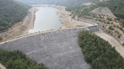 Bandırma’nın içme suyu ihtiyacını karşılayan Gönen Barajı’nda su seviyesi alarm