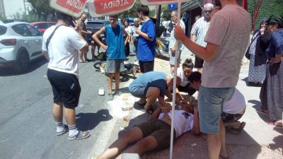 Balıkesir’in Erdek ilçesinde iki motosikletin çarpışması sonucu meydana gelen kazada,