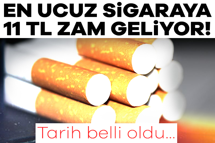 Tarih belli oldu: En ucuz sigaraya 11 TL zam geliyor Bugün açıklanan enflasyon verilerinin ardından 6 aylık ÜFE oranı yüzde
