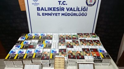 Balıkesir’in Bandırma ilçesinde bir işyerine düzenlenen operasyonda 19 bin 520
