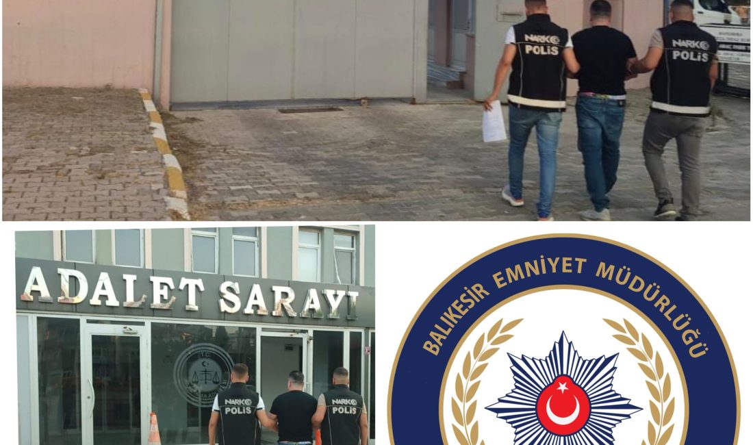 Balıkesir’de 22 yıl 8 ay hapis cezası bulunan hükümlü yakalandı Balıkesir’in Gönen ilçesinde, “Uyuşturucu Madde Ticareti Yapma” suçundan 22 yıl