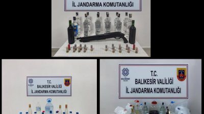 İl genelinde düzenlenen uygulamada sahte içkiler, etil alkol ve silah