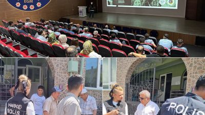 TUBİM ekipleri tarafından zabıta personeli ve cami cemaatine bilgilendirme yapıldı.