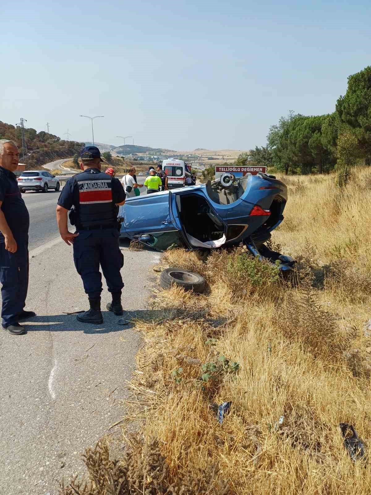 Balıkesir-Susurluk karayolunda meydana gelen tek taraflı trafik kazasında direksiyon hakimiyetini