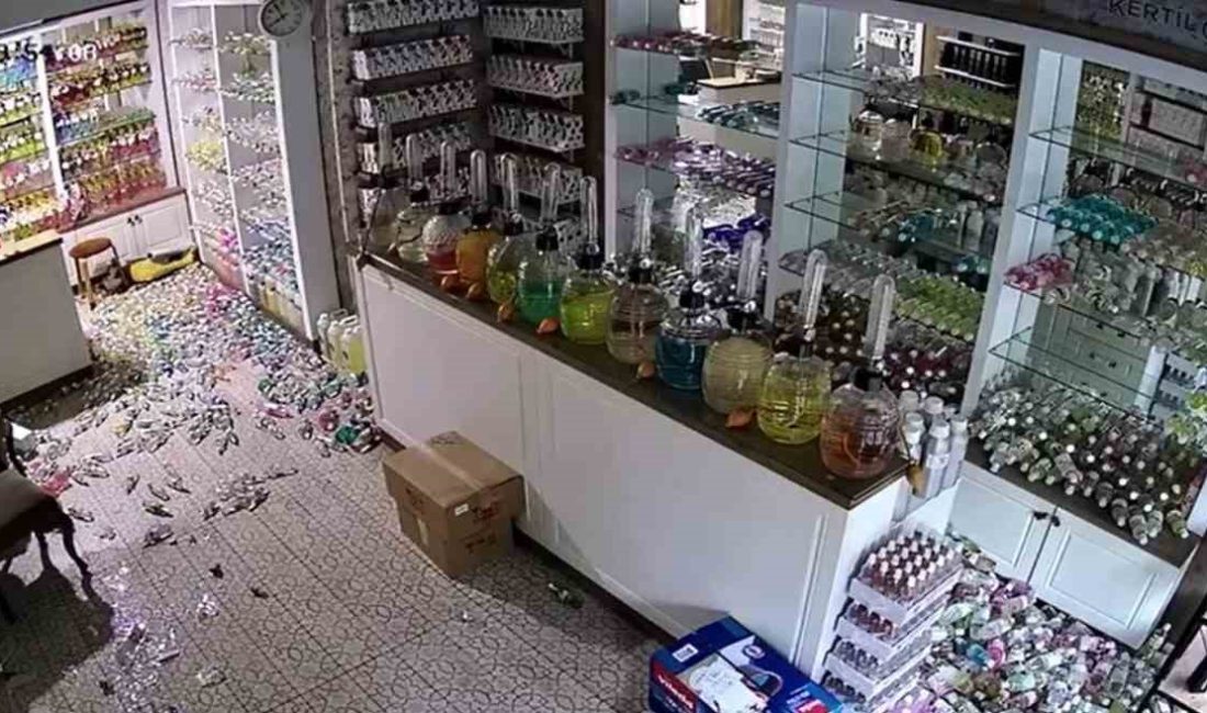 İnekler kaçıştı, kolonya şişeleri yerle bir oldu Balıkesir’de meydana gelen 6.1 büyüklüğündeki deprem esnasında ineklerin kaçışması güvenlik