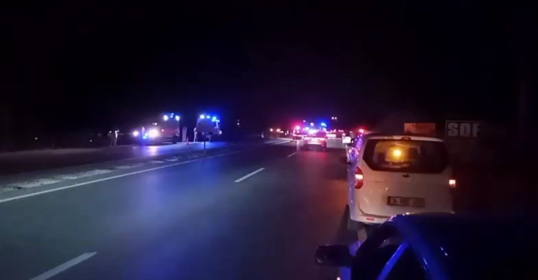 Balıkesir’in Bandırma ilçesi, Erdek karayolu üzerindeki Mamun mevkiinde meydana gelen