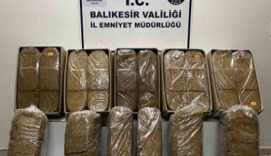 Balıkesir’in Edremit ve Ayvalık ilçelerinde polis ekiplerince gerçekleştirilen operasyonlarda uyuşturucu