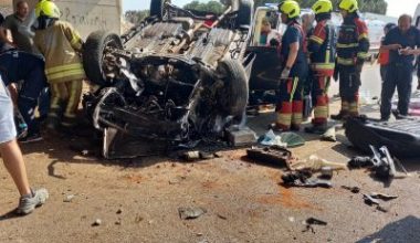 Balıkesir’in Bandırma ilçesinde, Bandırma-Çanakkale karayolu Gönen yol ayrımında trafik kazası