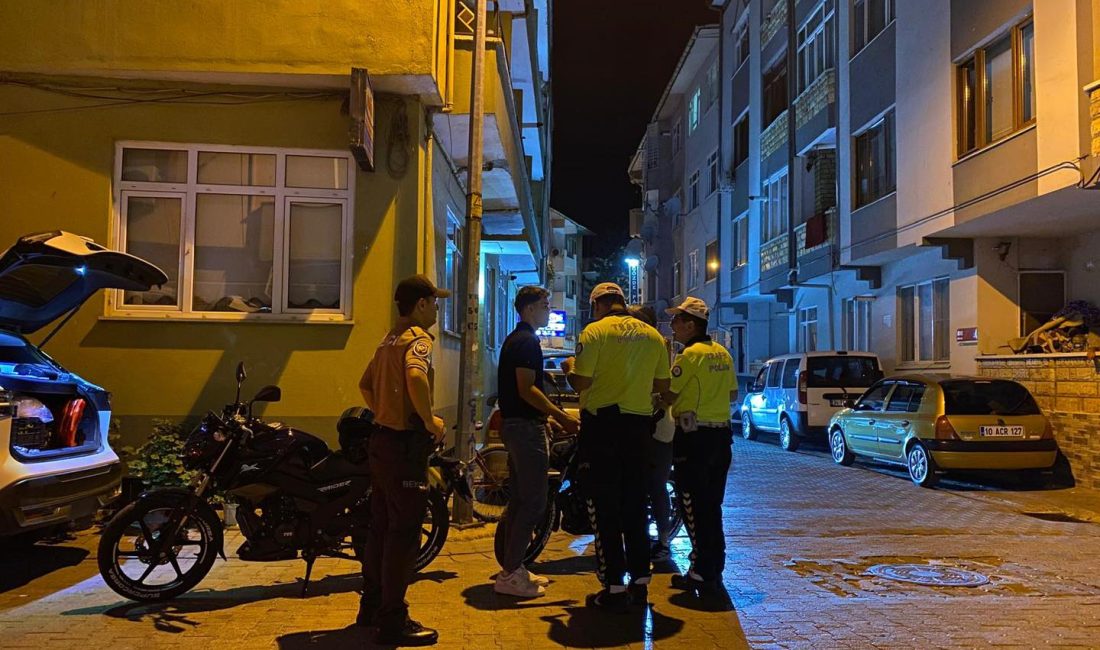 Balıkesir’in Gönen ilçesinde emniyet güçleri tarafından gece saatlerinde Halk Eğitim