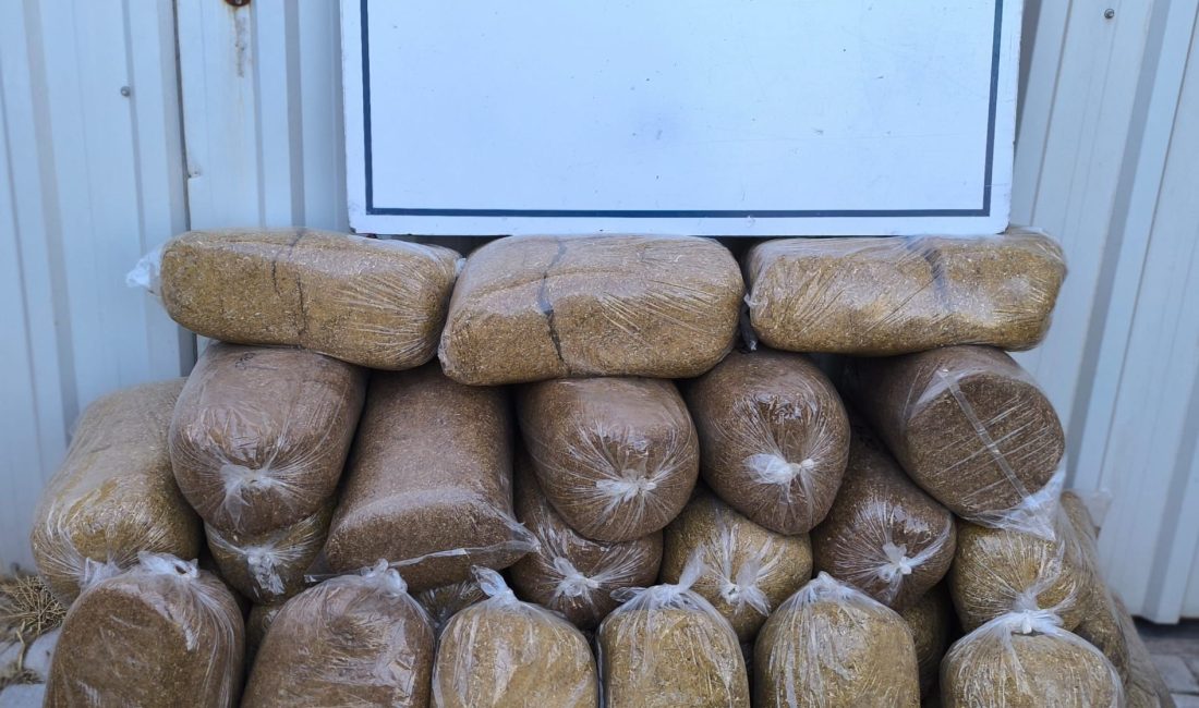 Balıkesir’in Bandırma ilçesinde bir işyerinde yapılan aramada 170 kilo açık