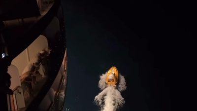  Balıkesir'in Marmara Adası açıklarında seyreden Sun Princess isimli yolcu