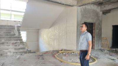 Balıkesir’in Bandırma ilçesinde yapımı devam eden eğitim yatırımları kapsamında, İlçe