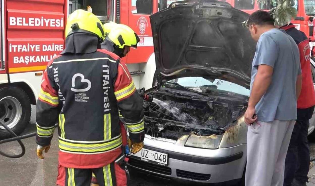 Balıkesir’de park halindeki araç yandı Balıkesir’in Karesi ilçesinde park halindeki bir otomobilde yangın çıktı.
