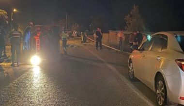 Balıkesir’in Manyas ilçesinde akşam saatlerinde meydana gelen trafik kazasında bir