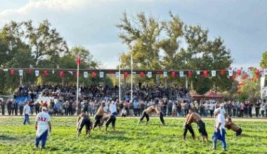 Balıkesir’in Havran ilçesinde düzenlenen Geleneksel Seyitonbaşı Yağlı Güreşleri, pehlivanların ve