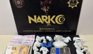 Bandırma’da düzenlenen narkotik operasyonunda zehir tacirlerine darbe