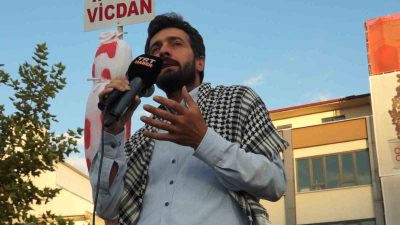 Balıkesir Sivil Toplum Platformu tarafından düzenlenen "Filistin’e Destek Yürüyüşü"ne vatandaşlar