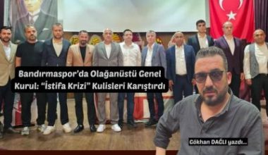 Bandırmaspor Kulüp Yönetimi, olağanüstü seçimli genel kurul kararı aldı. İddialara
