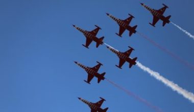 Türk Hava Kuvvetleri’nin akrobasi timi Türk Yıldızları, Bandırma semalarında unutulmaz