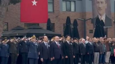 Balıkesir’in Gönen ilçesinde 10 Kasım Atatürk’ü Anma Töreni sabah saat