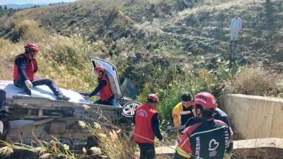 Balıkesir’de İzmir-İstanbul otoyolunda meydana gelen trafik kazasında 1 kişi yaralandı.