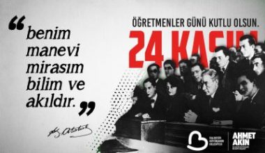 Balıkesir Büyükşehir Belediye Başkanı Ahmet Akın, 24 Kasım Öğretmenler Günü