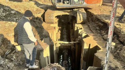 Balıkesir’in Erdek ilçesinde altyapı çalışması sırasında bin yıllık olduğu tahmin