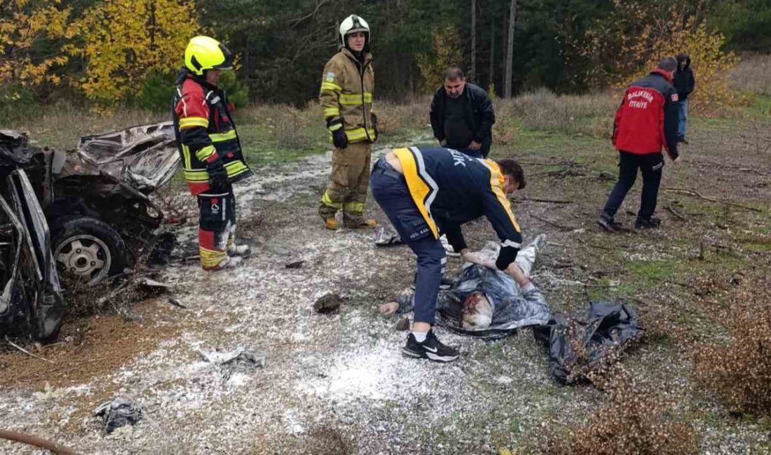 Balıkesir’in Sındırgı ilçesinde tır ile otomobilin çarpışması sonucu, 1 kişi
