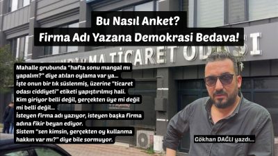 Bandırma Ticaret Odası’nın üyelerine gönderdiği anket, kurumsallık örneği olmak yerine