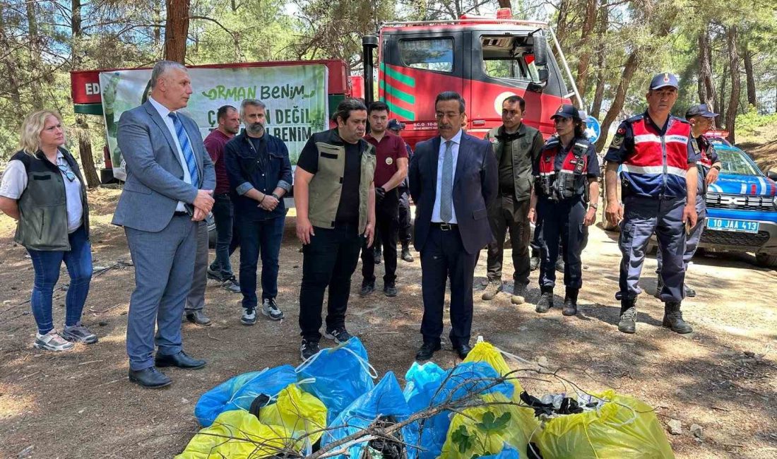 Burhaniye ilçesinde, havaların ısınmaya başlaması ile birlikte Orman İşletme Şefliğince
