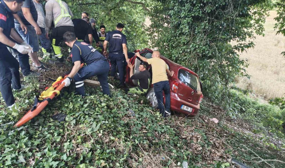 Balıkesir-Edremit karayolunun Evciler sapağında meydana gelen trafik kazasında 2 kişi