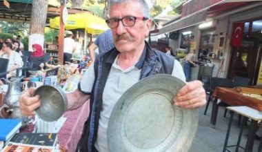 Burhaniye ilçesinde, Şehit Turhan Bayraktar Parkında düzenlenen ikinci el mezadı