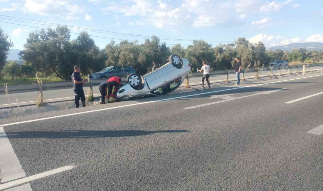 Balıkesir’in Havran ilçesinde bir otomobilin kontrolden çıkması sonucu meydana gelen