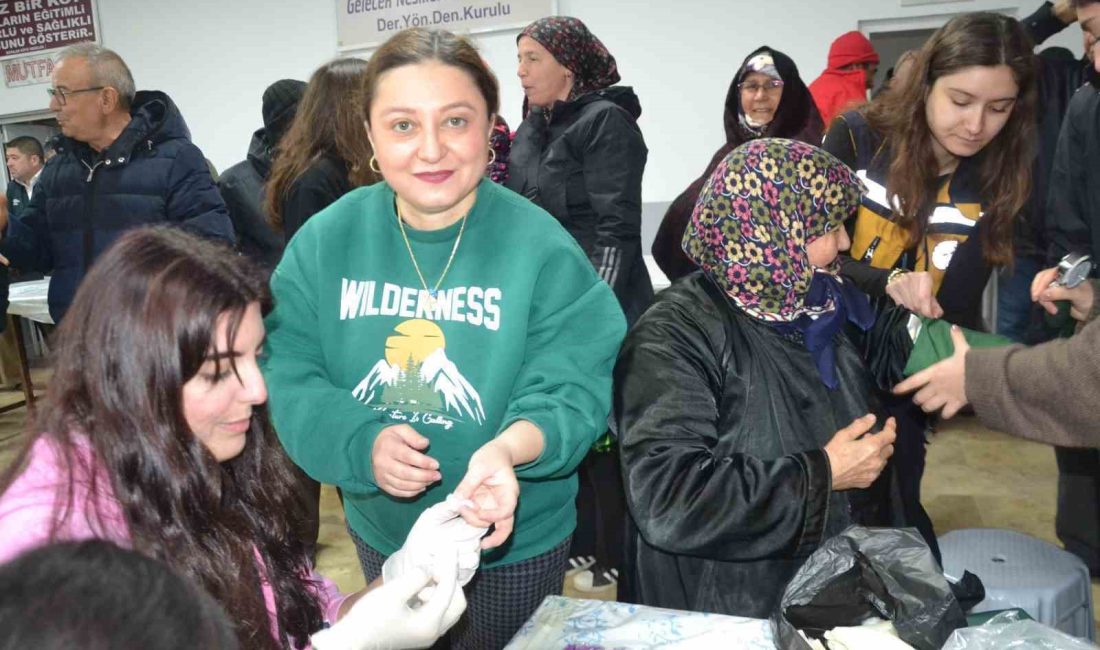 Balıkesir Üniversitesi Sağlık Akademisi Topluluğu’ndan Balya’nın kırsal Kayalar mahallesinde "Yerinde