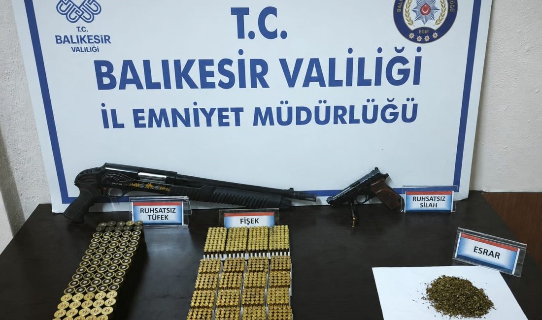 Erdek’te uyuşturucu ve silah operasyonu Balıkesir’in Erdek ilçesinde son iki haftada 29 aranan şahıs yakalanırken,