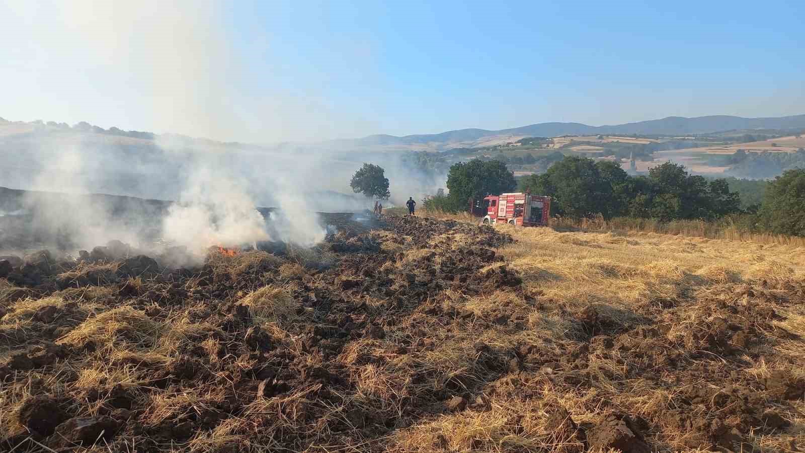 Bandırma’da buğday tarlasında çıkan yangın ekiplerin müdahalesiyle söndürüldü