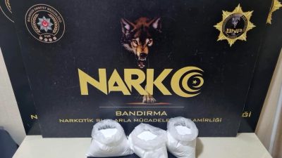 Bandırma İlçe Emniyet Müdürlüğü Narkotik Suçlarla Mücadele Büro Amirliği ekiplerince