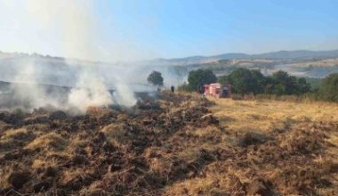 Bandırma’da buğday tarlasında çıkan yangın ekiplerin müdahalesiyle söndürüldü