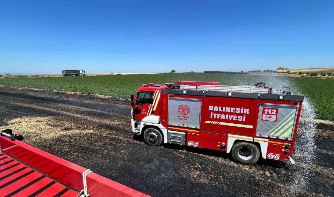 Bandırma’da anız ve ekili alanda çıkan yangın söndürüldü Balıkesir’in Bandırma ilçesinde anız ve ekili alanda meydana gelen yangın,