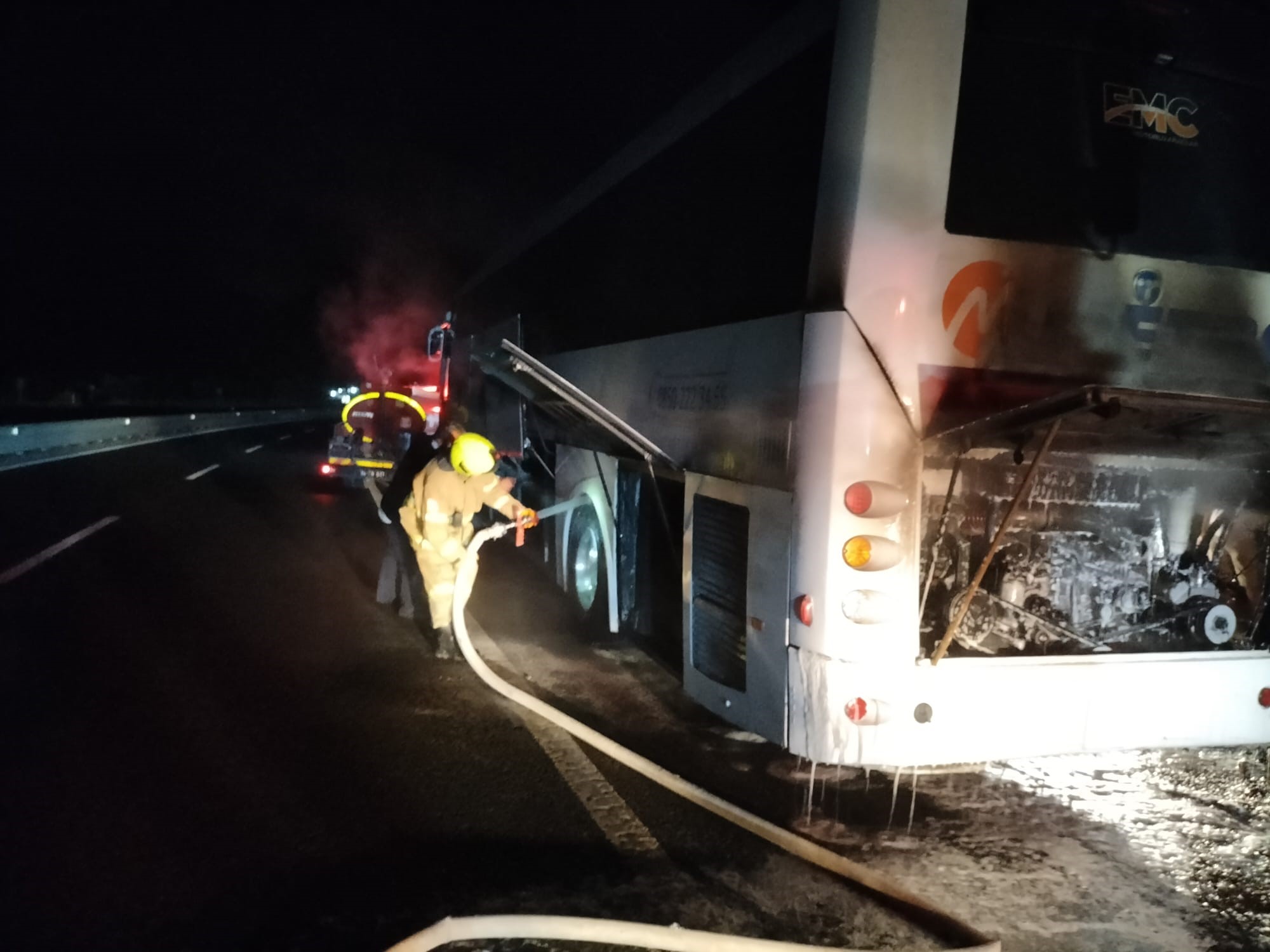 Balıkesir'in Havran ilçesi Dereören Mahallesi Gelinderesi mevkisinde seyir halindeki bir