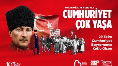 “Cumhuriyet Bilhassa Kimsesizlerin Kimsesidir” Balıkesir Büyükşehir Belediye Başkanı Ahmet Akın, Cumhuriyetin 103. yılı dolayısıyla